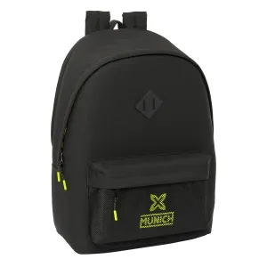 School Bag Munich  usb munich Black 31 x 44 x 18 cm