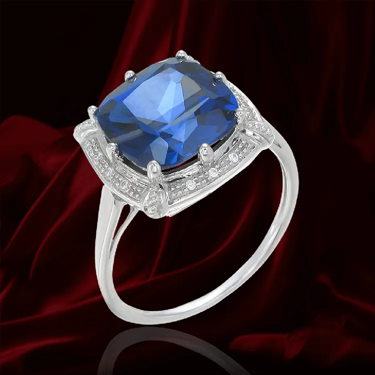 Sparkling Vintage Inspired Sapphire Ring