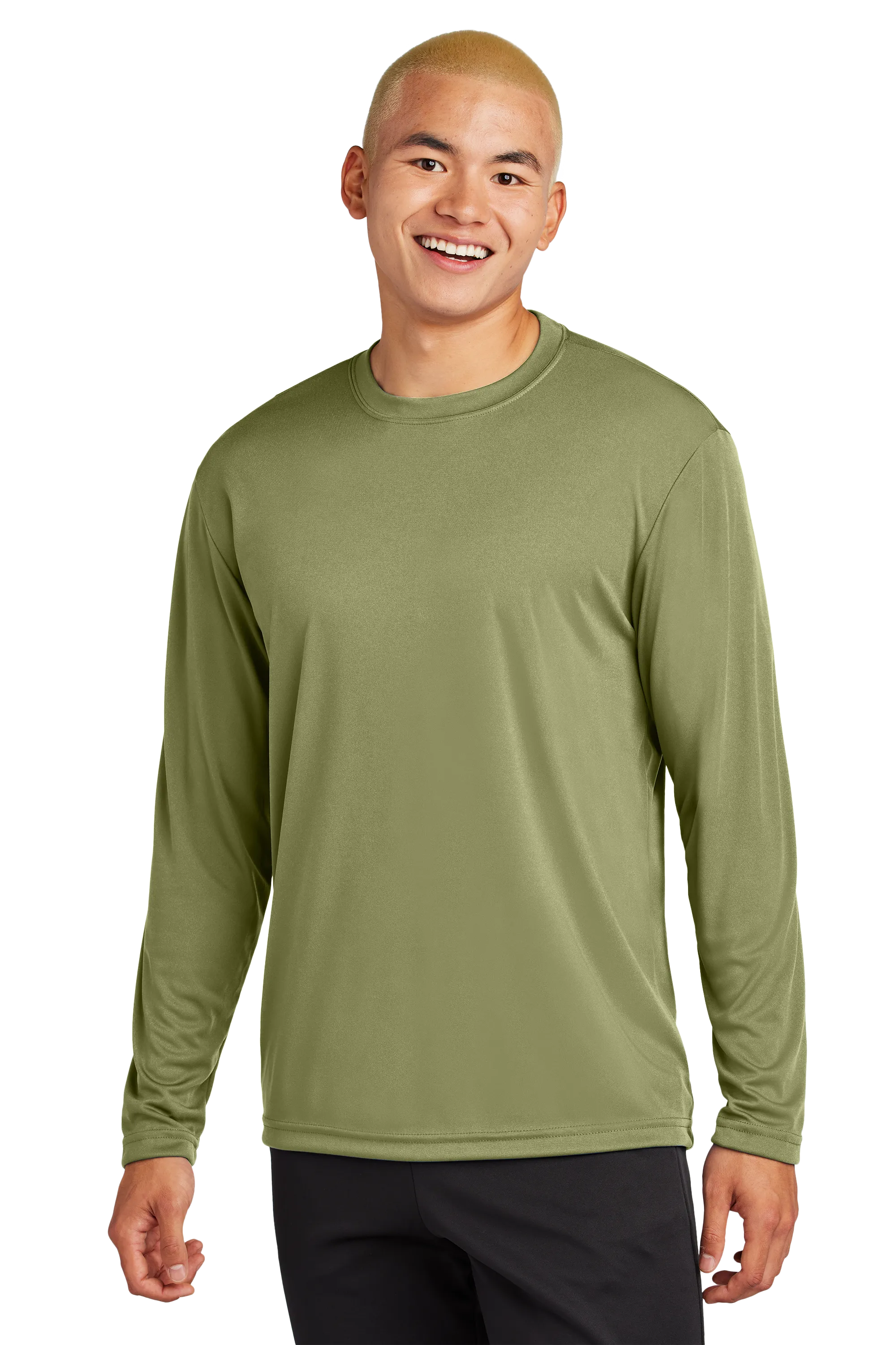 Sport-Tek® Long Sleeve PosiCharge® Competitor™ Tee - Olive Drab Green