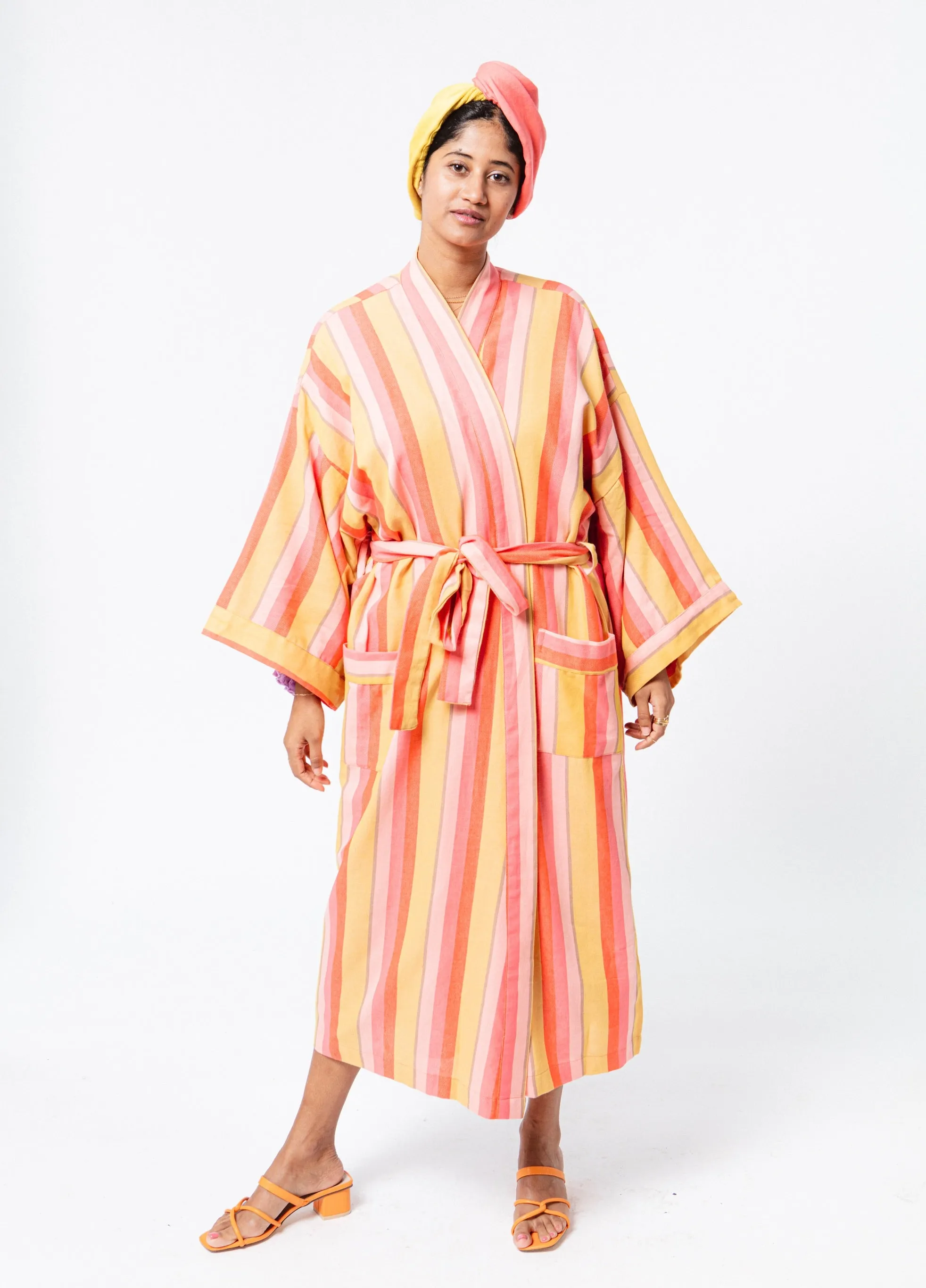 STRIPE ROBE IN HUSH