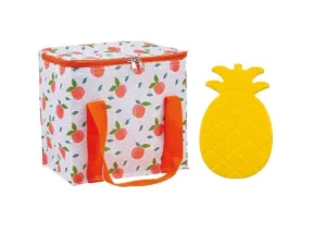 Summer Fun Peachy Fun Cooler Bag and Ice Block Set