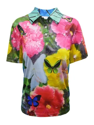 Sun Safe Short Sleeve Gardening Shirts - Butterfly Garden