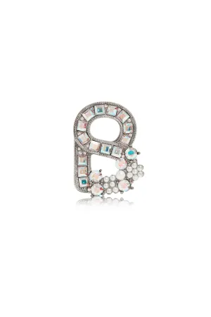 The Alphabet Brooch B - Silver