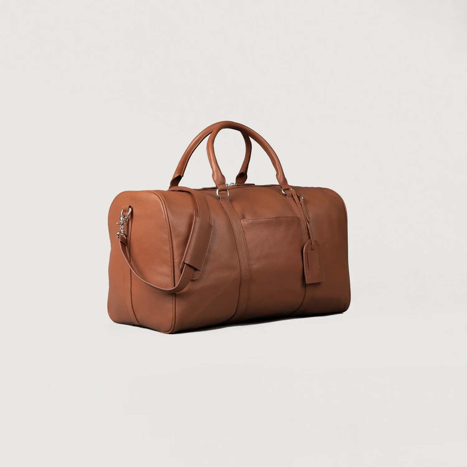 The Darrio Brown Leather Duffle Bag