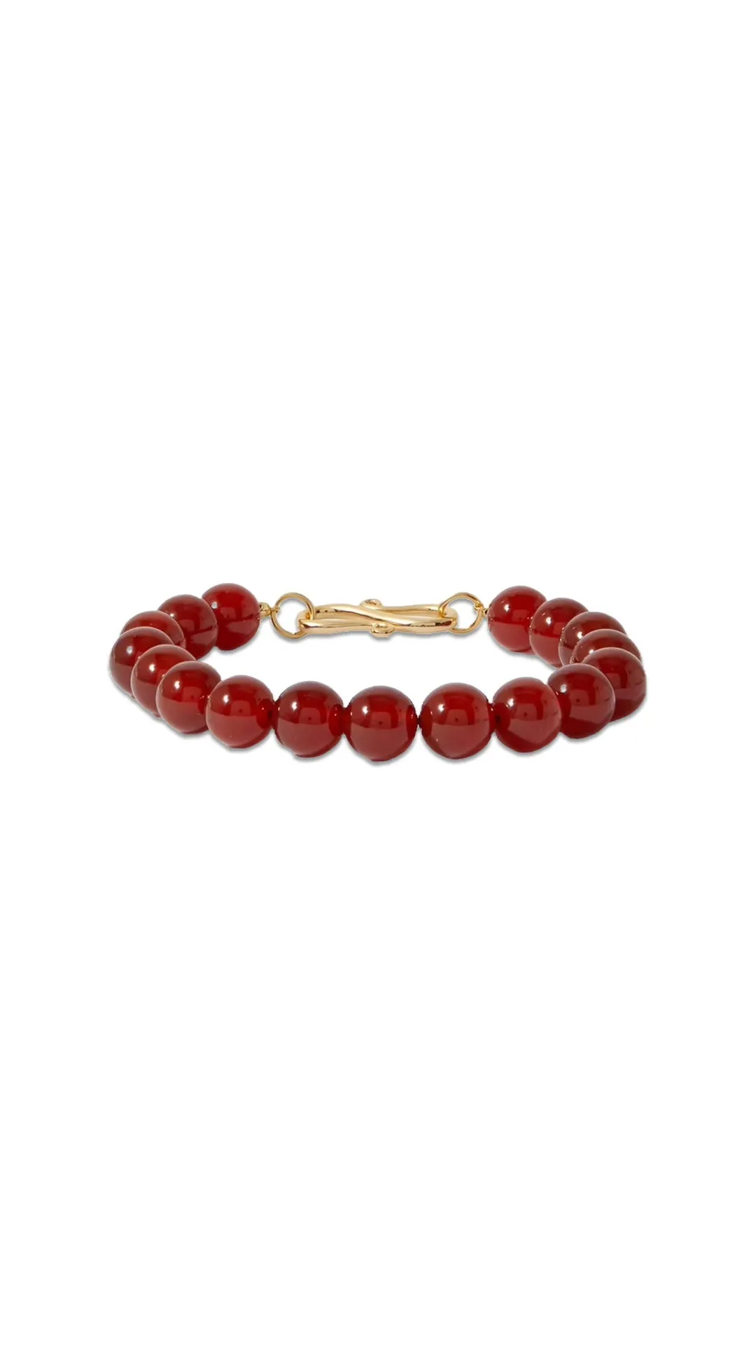 The Rose Gold-plated Carnelian Bracelet