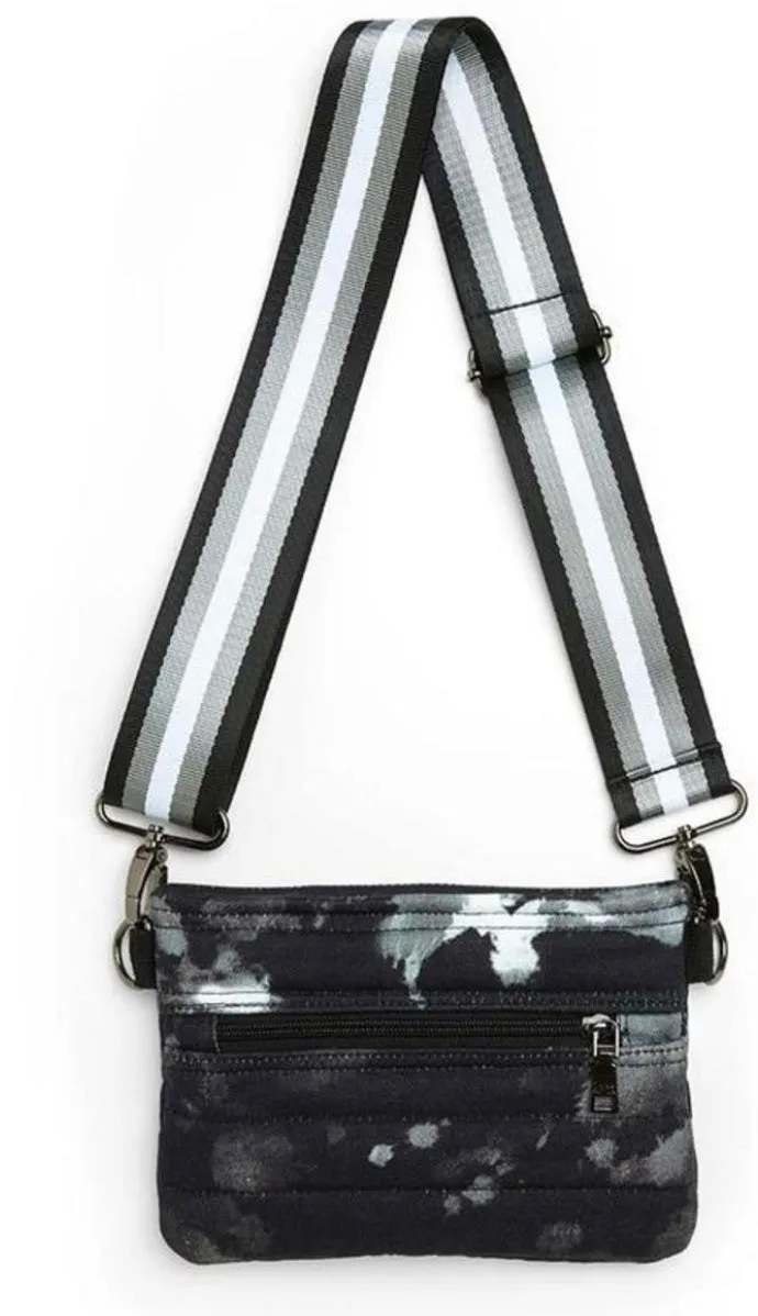 Think Royln Bum Bag Crossbody in Black Tie Dye