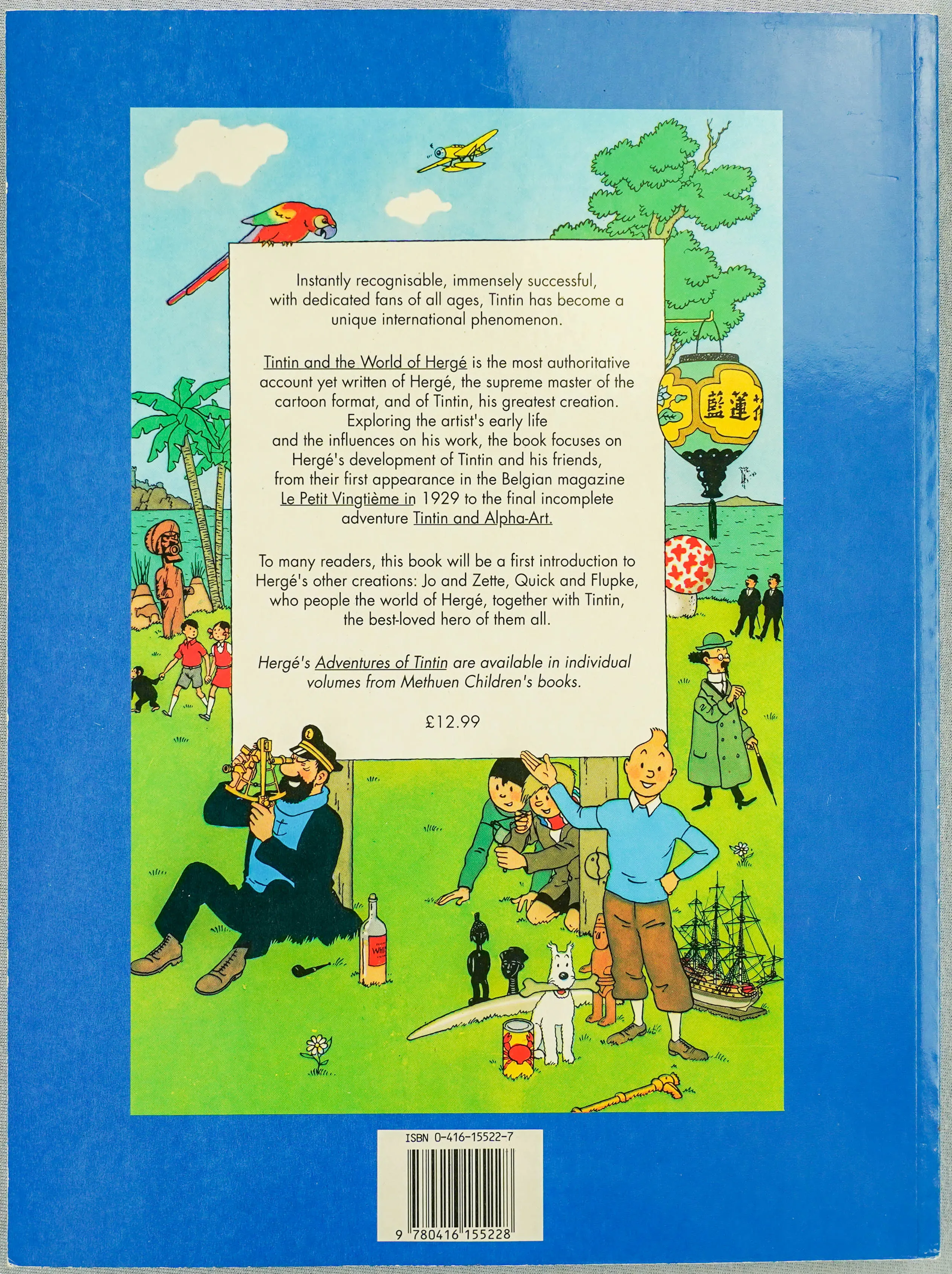 TINTIN & THE WORLD OF HERGE Methuen 1995 2nd UK Edition Paperback book Benoit