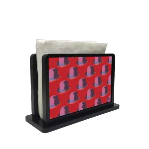 Tissue Holder Paper Napkin Stand - Cap Red