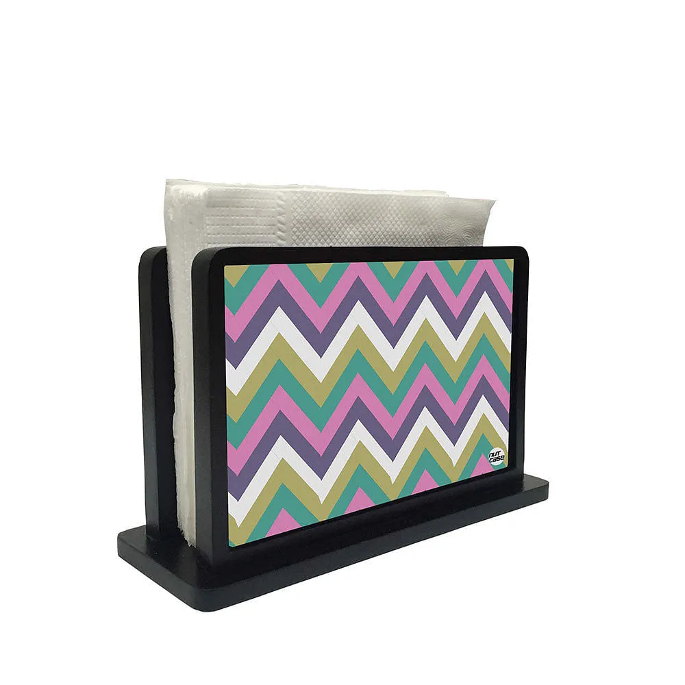 Tissue Holder Paper Napkin Stand -  Chevron