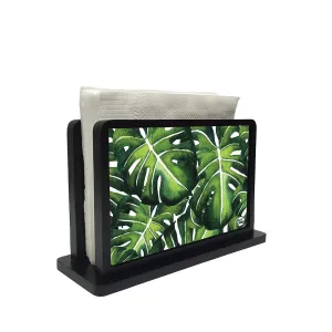 Tissue Holder Paper Napkin Stand - Monstera Plants