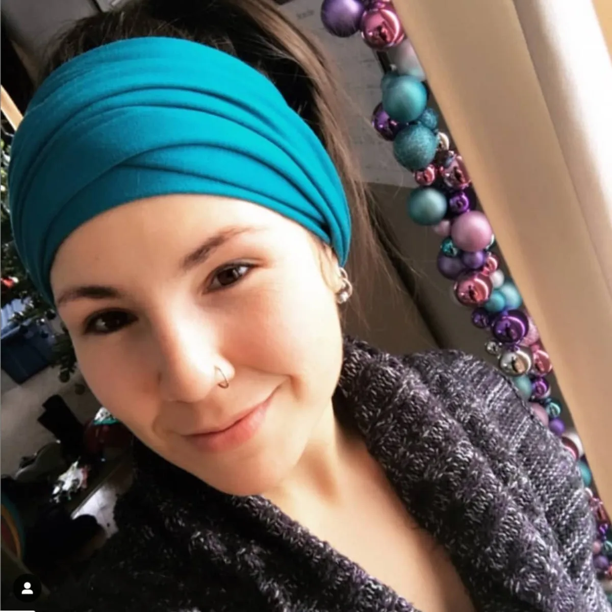 TURQUOISE BLUE Head Scarf