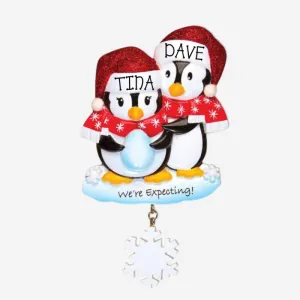 Twins On A Sled Decoration - Personalised Gift