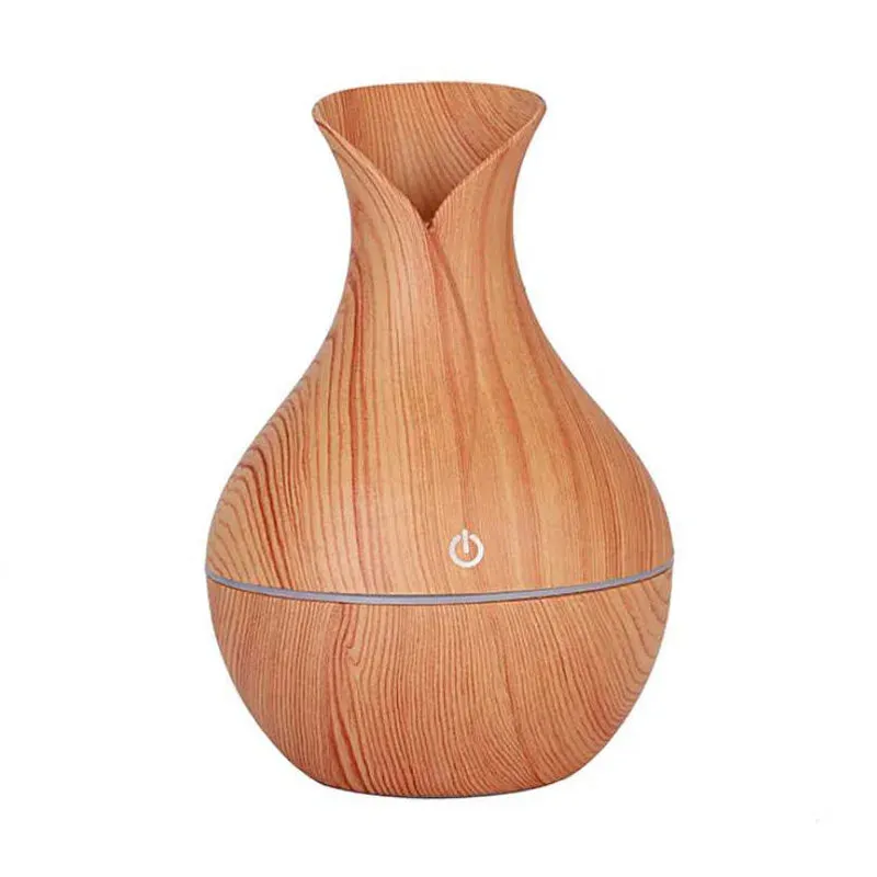 USB Electric Aroma Air Humidifier Wood Ultrasonic Air Humidifier Essential Oil Aromatherapy Cool Mist Maker For Home Office