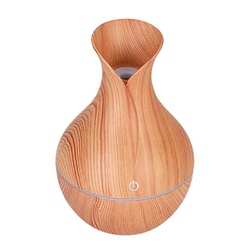 USB Electric Aroma Air Humidifier Wood Ultrasonic Air Humidifier Essential Oil Aromatherapy Cool Mist Maker For Home Office