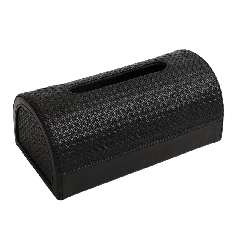 Utra Leather Tissue Holder - Black