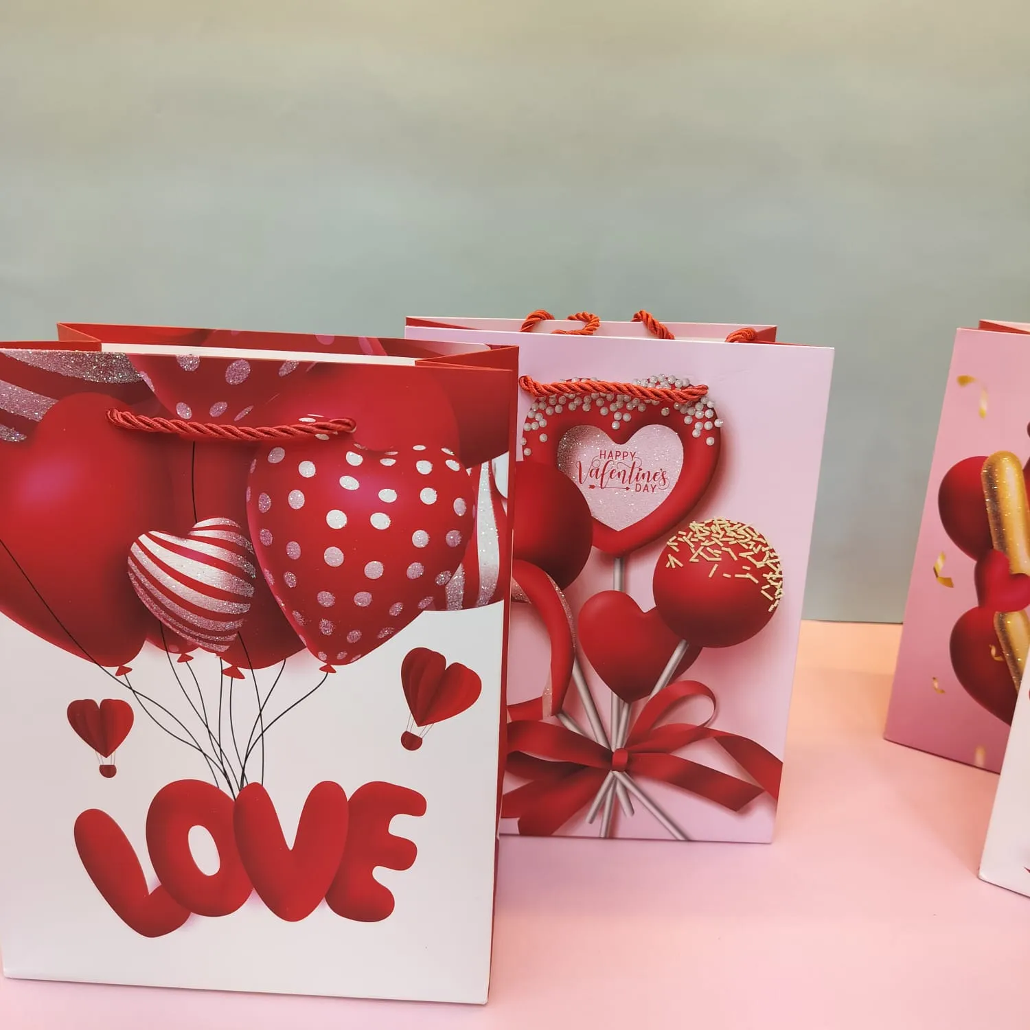 Valentines Day Theme Gift Paper Bag.