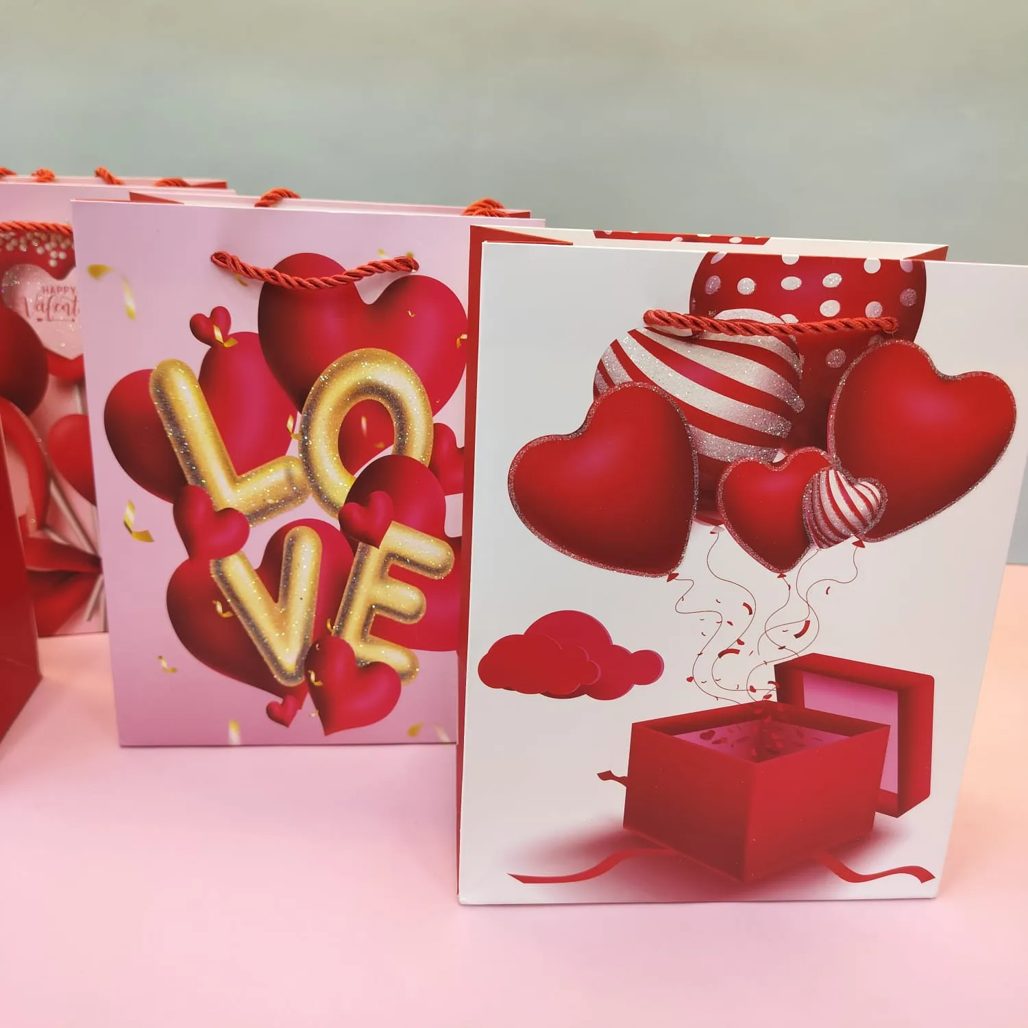 Valentines Day Theme Gift Paper Bag.