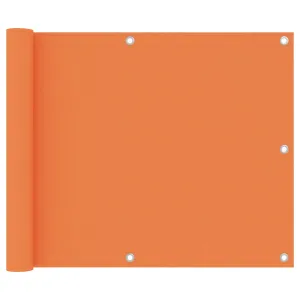 vidaXL Balcony Screen Orange 75x300 cm Oxford Fabric