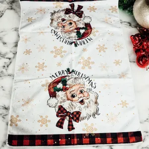 Vintage Santa Hand Towel