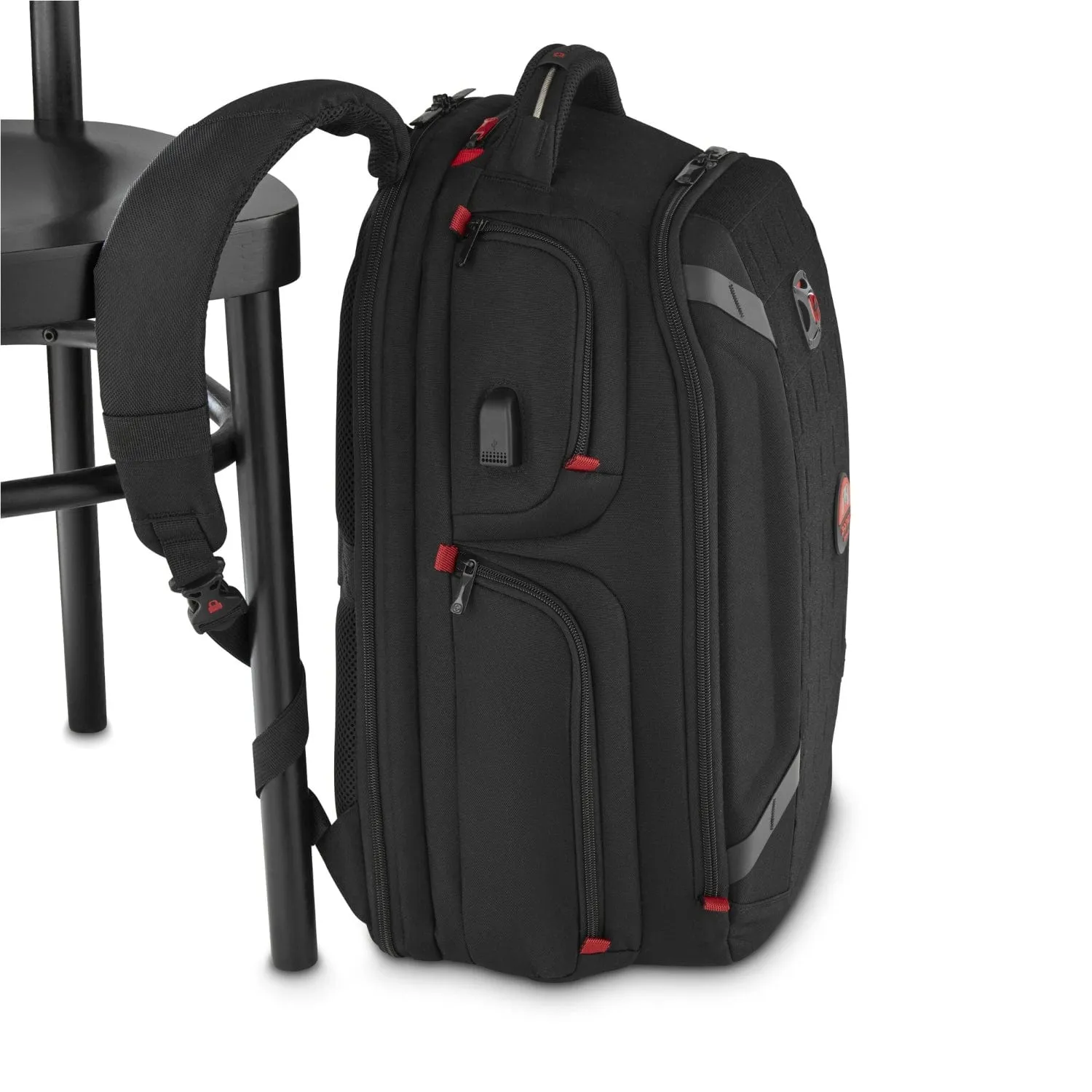 Wenger Tech PlayerOne 17.3" Gaming Laptop Backpack with Tablet Pocket Black - 611650