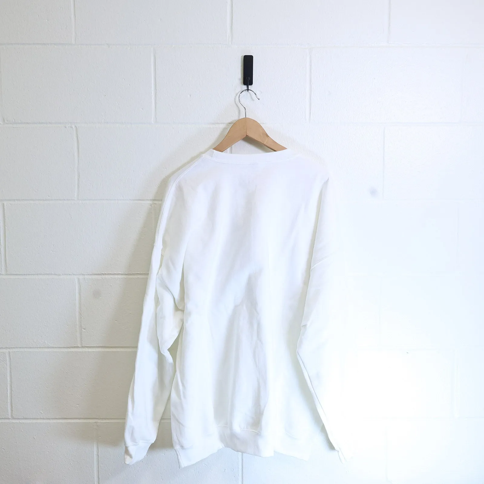 White CBA crew neck sweatshirt