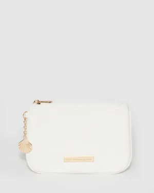 White Shell Charm Purse