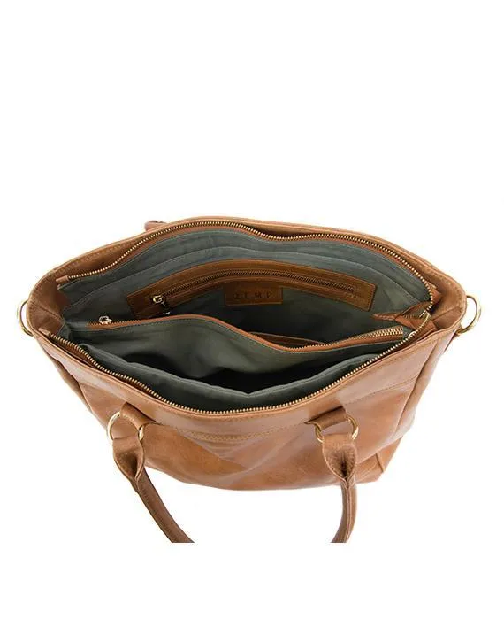 Zemp Casablanca 15” Tote | Waxy Tan