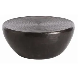 Zen Garden Metal Drum Cocktail Table